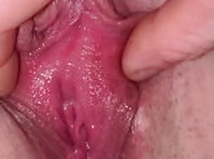 Wet pussy masturbation