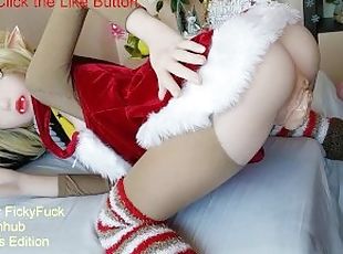 Happy Holiday Himiko Toga Cosplay Elf Verison Fucking my Doll in Mi...