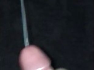 squirt, cumshot, stor-pikk, handjob, cum, alene, pikk