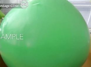 Big Green Balloon Lotion Play