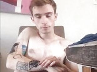 amatør, cumshot, homofil, alene, muskuløs, twink, afrikansk, tattoo