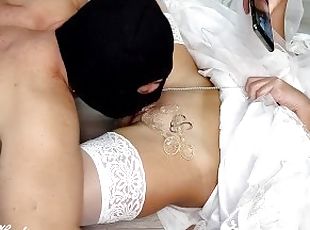 Slutty Bride Gets Her Cuckold Husband Lick The Cum From Her Pussy A...
