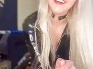 Pegging in shiny clothes - Mistress Mercy fucks submissive slave in...