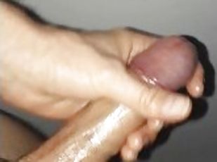 énorme, masturbation, amateur, ejaculation-sur-le-corps, énorme-bite, branlette, parfait, solo, bite, sucer