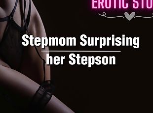 Hot Stepmom Surprising her Stepson