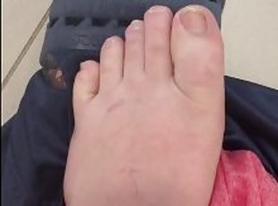 amateur, gay, joufflue, pieds, fétiche, solo, taquinerie, orteils