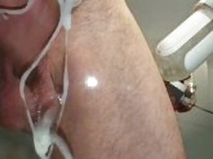 amateur, ejaculation-sur-le-corps, jouet, ejaculation, pute, machines, solo