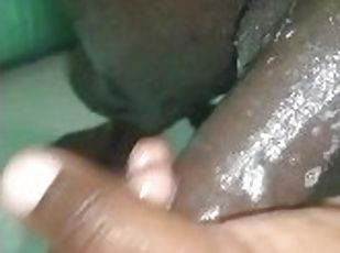 masturbation, amateur, ejaculation-sur-le-corps, énorme-bite, branlette, black, solo, réalité, bite