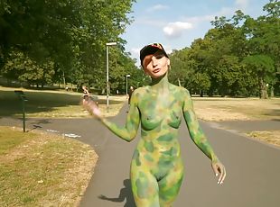 Jeny Smith In Pilation. Naked In Public With Flashing And Body Art ...