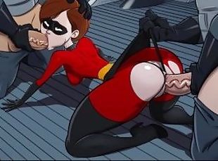 The Incredibles Parody Anal xxx Cartoon Compilation - Cheating Wife...