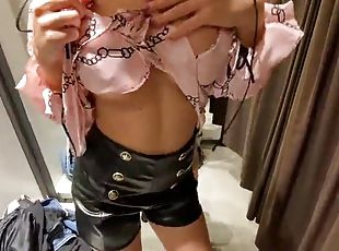 Risky Cumshot in Public Changing Room at Shopping Center - Cock22sq...