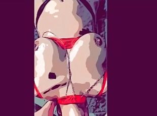 Red Chains Throatfuck Latina Deepthroat Throatpie