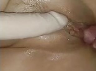 masturbation, orgasm, kvinnligt-sprut, fru, amatör, cumshot, milf, pov, fetisch