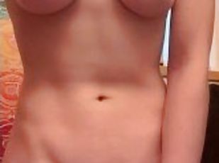 masturbation, amateur, jouet, petite, solo, poupée, petits-seins