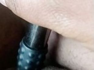 clitóris, peluda, masturbação, orgasmo, cona-pussy, amador, ébona, brinquedo, caseiro, bbw