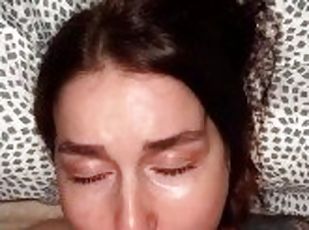 Night sex from a couple and facial cumshot KleoModel