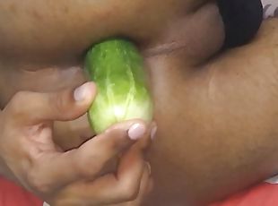 Destroying My Tight Ass With Cucumber 