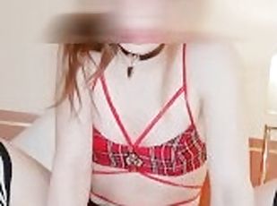 asiatique, masturbation, transsexuelle, amateur, anal, jouet, ladyboy, gode, solo