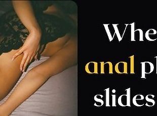 When anal plug slides in - Erotic audio story of submissive girl hu...