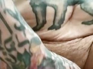 clitóris, gordo, orgasmo, cona-pussy, esguincho, amador, lésbicas, bbw, pov, dildo