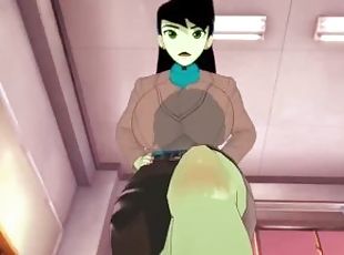 Feet POV Hentai Shego aka Miss Go Gives You After School Lessons! K...