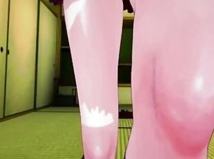 POV Feet Hentai Shimei Ryomou pleases you in Japanese House Ikkitousen