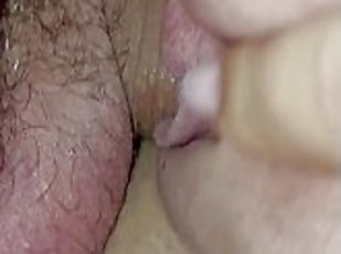 CLOSE UP/Daddy caught me masturbating and cum inside my tight pussy...