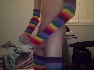 masturbação, gay, webcam, sozinho, gay-adolescente