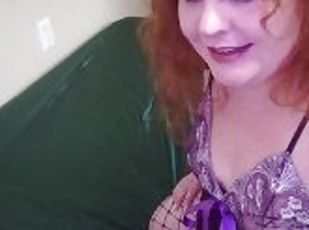 masturbation, orgasme, giclée, amateur, anal, jouet, belle-femme-ronde, joufflue, rousse, solo