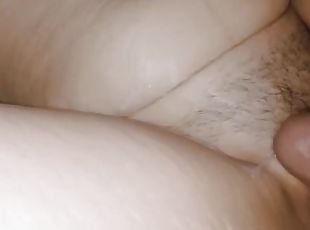 Huge cum shot on her pussy