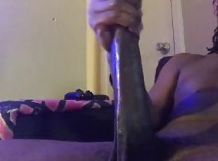 masturbation, orgasme, amateur, ejaculation-sur-le-corps, ébène, énorme-bite, black, solo, bite