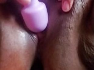 masturbación, orgasmo, esposa, amateur, negra-ebony, juguete, regordeta, doble, marido, corrida