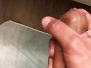 Solo cum masturbation brown dick