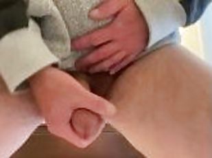 Milking limp dick for huge cum dump. Can’t get hard…need to cum!