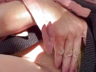 asiatique, clito, masturbation, en-plein-air, public, chatte-pussy, amateur, milf, culotte, solo