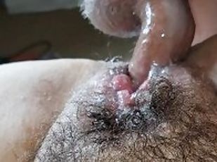 zarastené, pička, striekanie-semena, milfka, mamka, creampie, bbw, pov, matka, vták