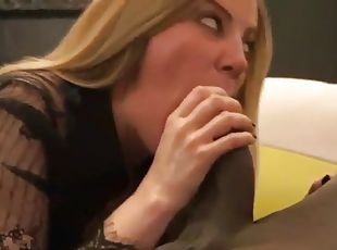 French blonde gets fucked by bbc