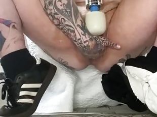 klitta, fisting, masturbation, fitta-pussy, kvinnligt-sprut, amatör, cumshot, lesbisk, milf, leksak