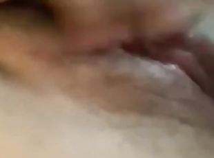 Play with my pussy for the first time feels f*ckn good  Female Orgasm