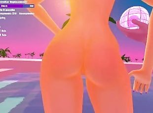 VRchat Transgirl Plays With Herself On Stream While Chat Controls H...