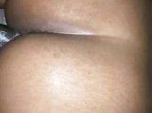 Fucking thick ebony teen thot while her boyfriend out with his home...