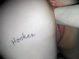 fisting and anal by my friend, cum in my ass