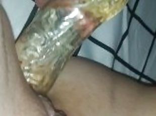 masturbação, cona-pussy, amador, anal, brinquedo, fumando