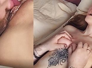 brystvorter, orgasme, fisse-pussy, kone, amatør, sindssyg, oral, lille, tatovering