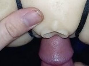 TIED BALLS DEEP FUCKING MY DIRTY SEX DOLL! (DEEP ANAL AND PUSSY FUC...