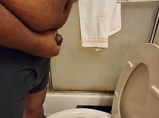 baignade, masturbation, amateur, gay, black, joufflue, secousses, solo