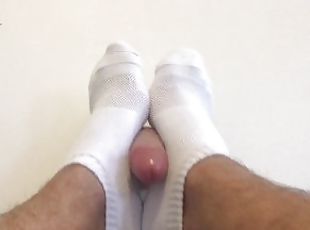 CAN I GIVE YOU A FOOT JOB? - REALISTIC 6 DICK - NO LUBE SOCKED & RA...