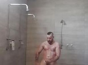 masturbation, gay, sprut, ensam, gym