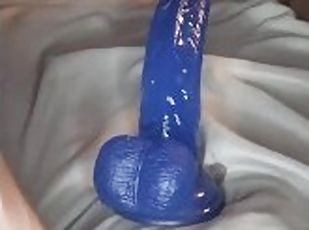 masturbation, gammal, orgasm, fitta-pussy, amatör, mörkhyad, ung18, ritt, dildo, äldre