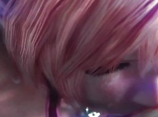 Serah Farron face blowjob 3d